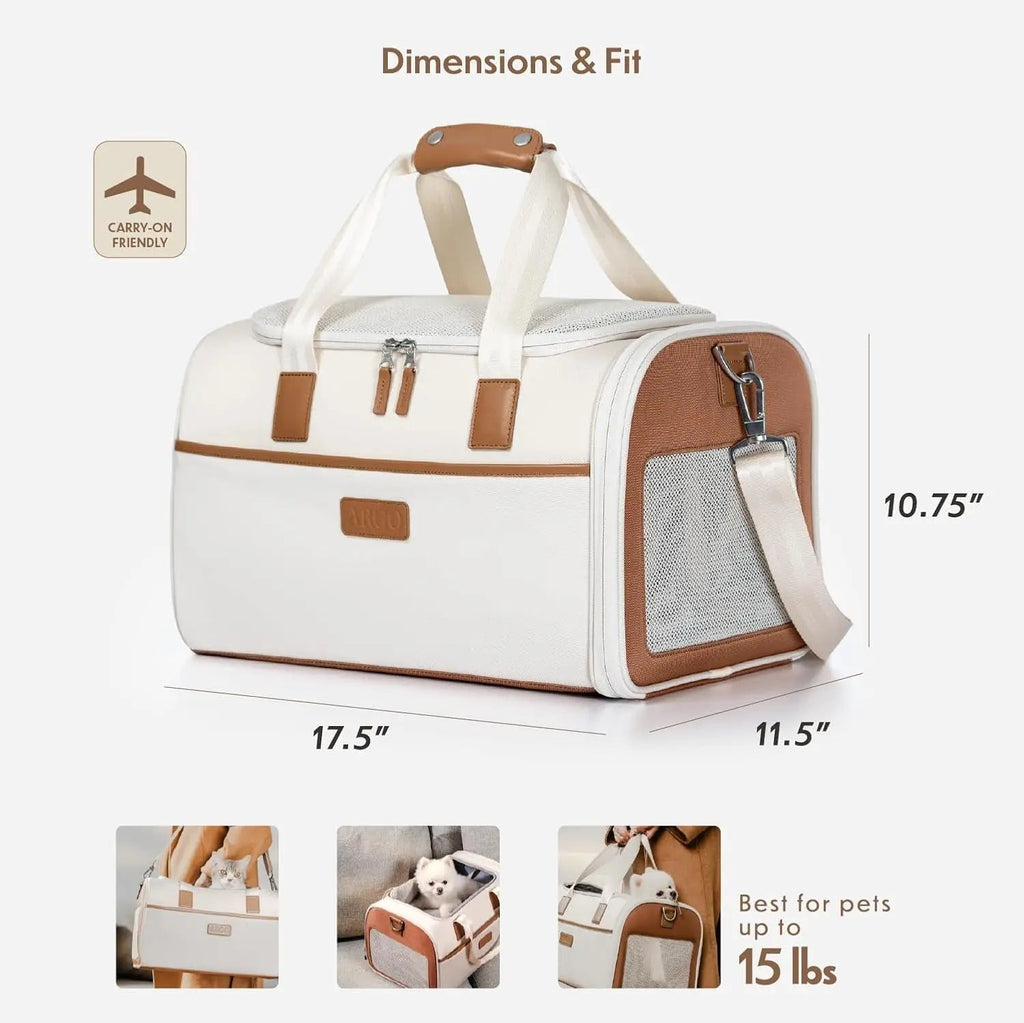 Argo Pawsport to Adventure Airline Approved Pet Carrier Travel Bag