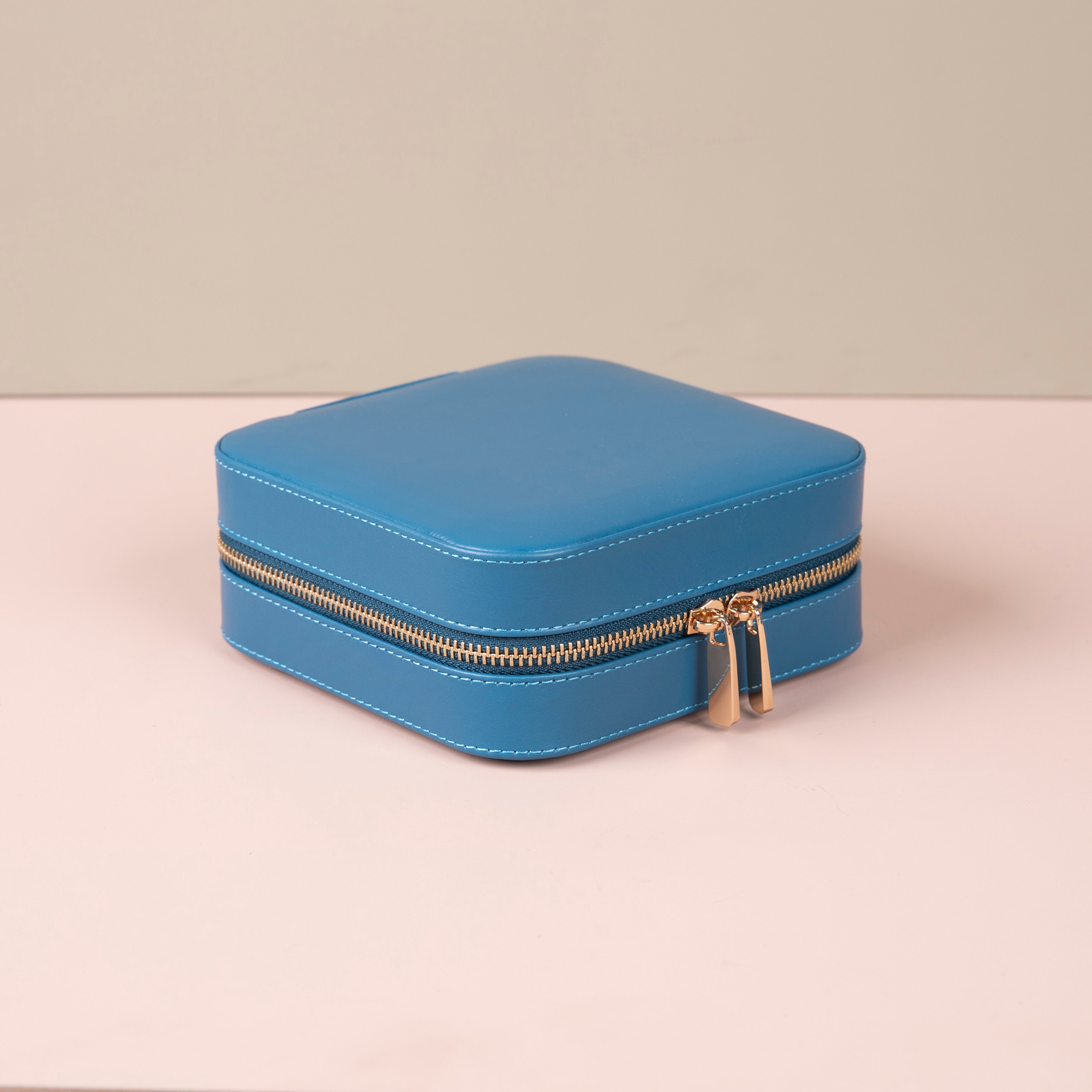 Luxury Travel Jewelry Box – Blue - Palermo