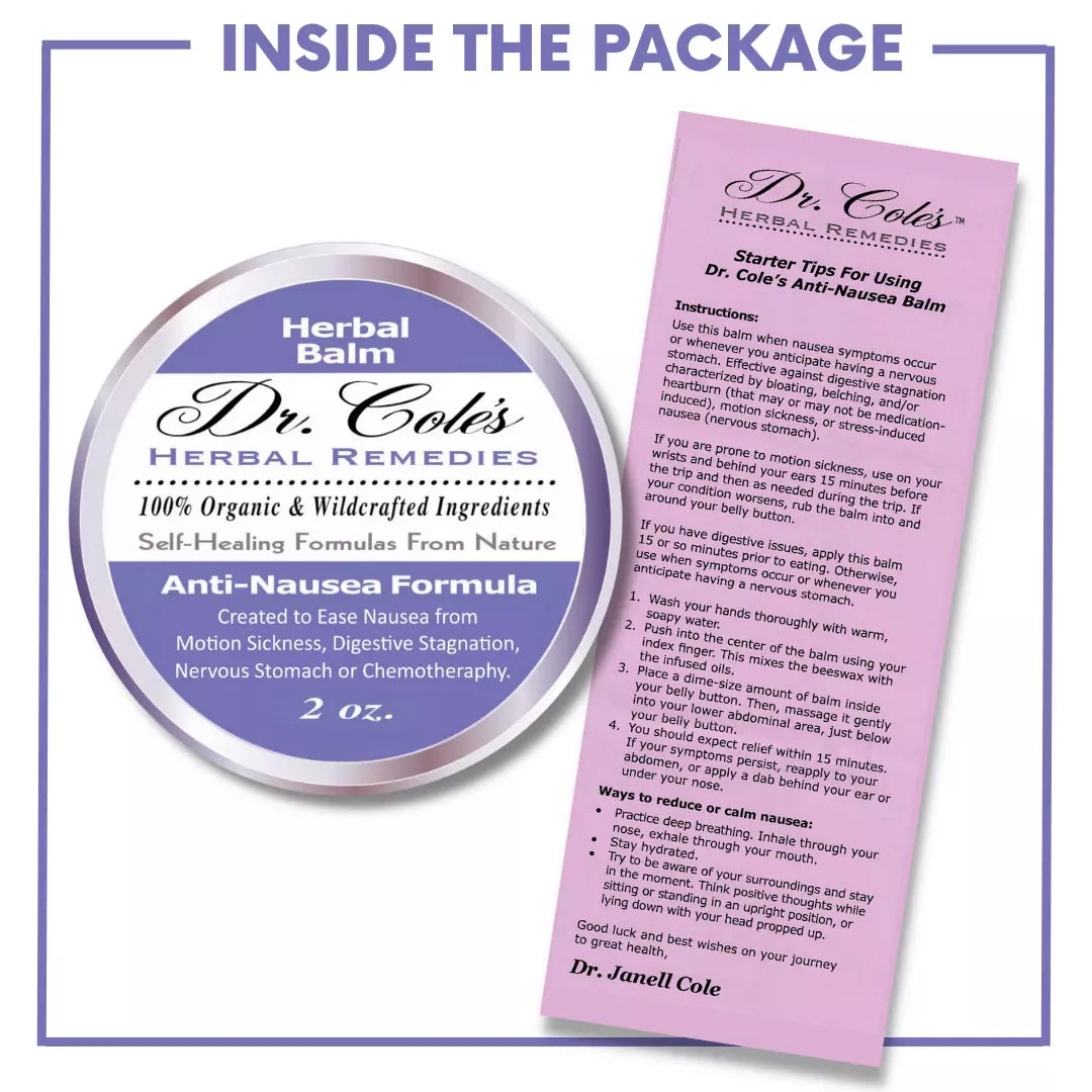 05 - Dr. Cole's Organic Anti-Nausea Herbal Balm