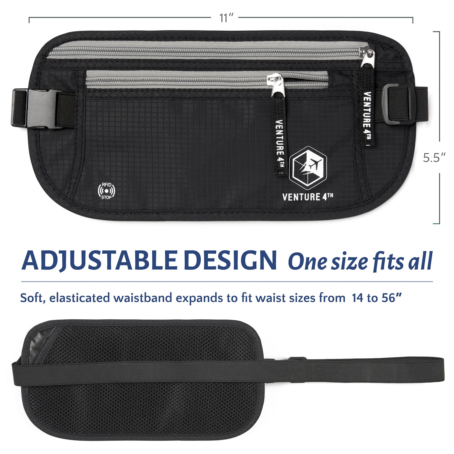 Travel Money Belt + RFID Sleeves