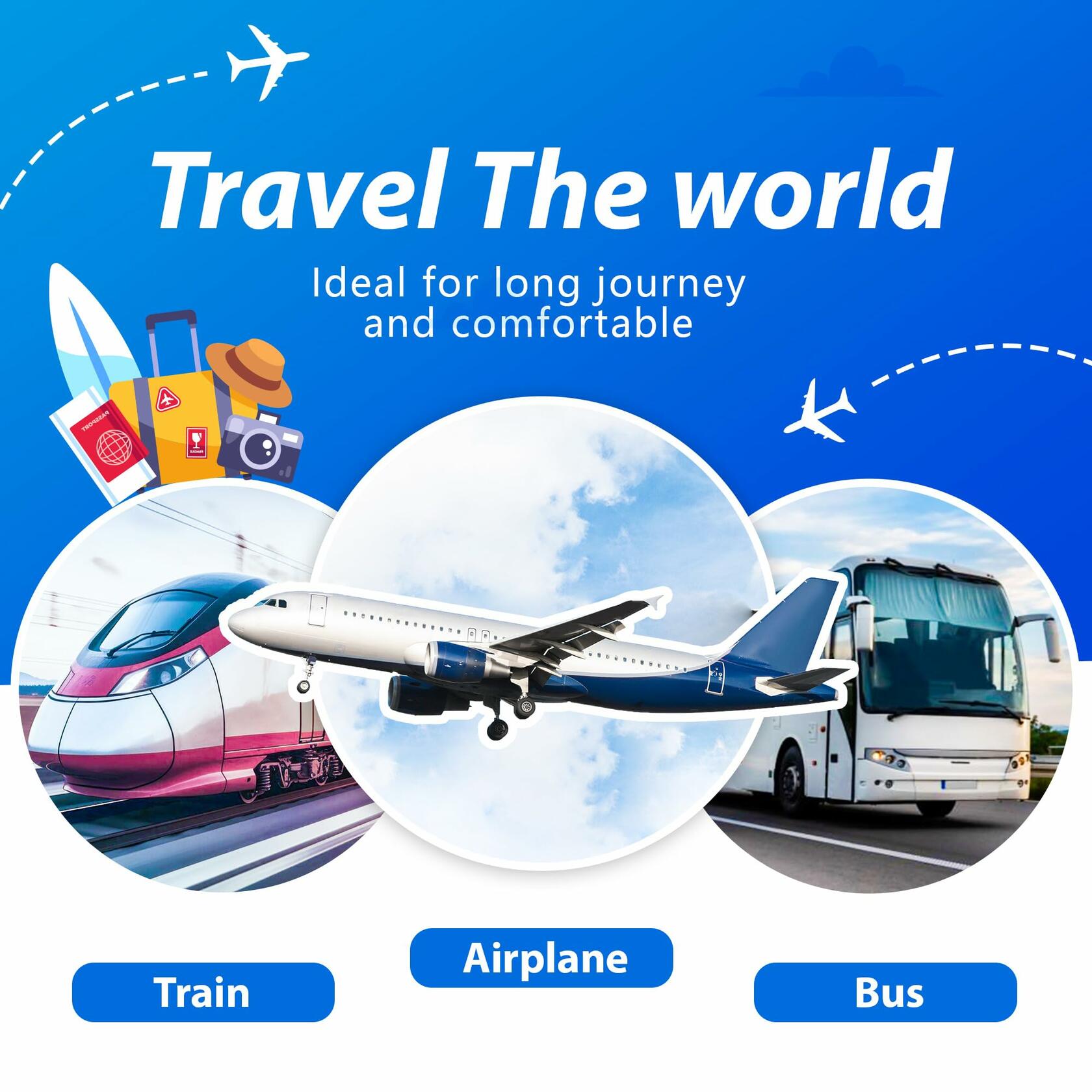 GEVORT Airplane Foot Hammock Travel Footrest Adjustable Portable Black