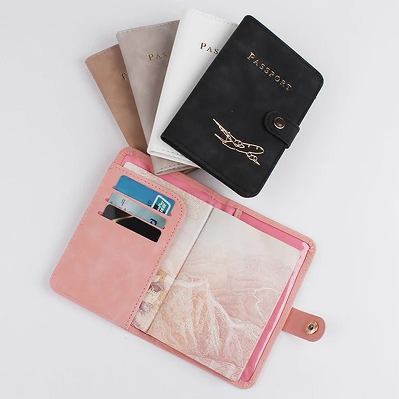 Waterproof Passport Holder – PU Leather Travel Wallet
